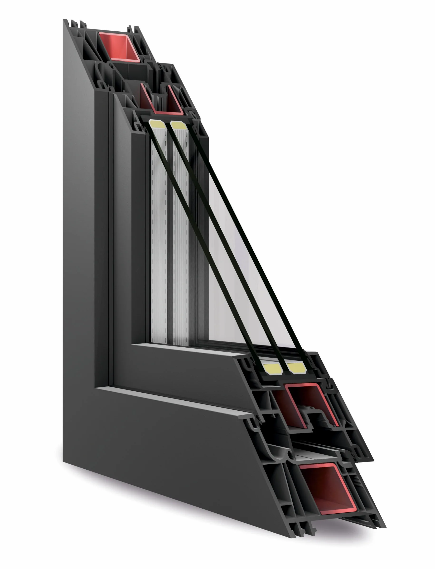 Profil Gealan Linear — minimalistický design s 90° lištami